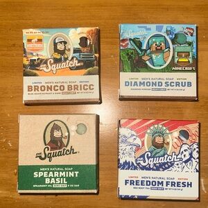 NEW Bundle of 4 Dr Squatch Natural Soap Bars